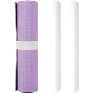 Generisch per tappetino da yoga, coppia di supporti per tappetino da 50 x 5 cm, nastro di fissaggio in silicone stabile, supporto per il trasporto del tappetino da allenamento, organizzazione