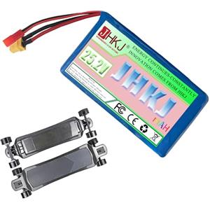 JHKJ Batteria al Litio da 25,2 V 2 Ah 4 Ah per Monopattino Elettrico, Batteria da 25,2 Volt per Hoverboard/monopattini autobilanciati con connettore JST+XT60U.,25.2v4ah