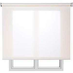Estores Basic Tenda a Rullo Screen di Alta Gamma Resistente al Sole e Isolante Termico, Visibilità verso l'Esterno e Privacy all'Interno, Tende a Rullo Resistenti e Ignifughe STORESBASIC Blanco Nieve 80x180