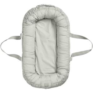 Elodie Details Baby Nest Nido per Neonato Portatile, Riduttore Lettino Neonato Nido Coccolone in 100% Cotone Lavabile 78x45 cm - Mineral Green