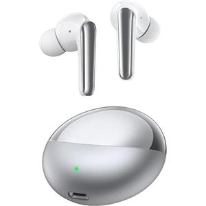 oraolo Cuffie Bluetooth, Auricolari Bluetooth 5.3 Wireless Davvero Senza Fili, 30 Ore, Ricarica di Tipo C, Auricolari Wireless In-ear Impermeabili IPX6, Chiamate Vocali Chiare Argento