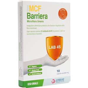 CEMON MCF BARRIERA - Integratore Probiotico in Capsule Senza Glutine e Lattosio, 10 Capsule con 35 miliardi di UFC