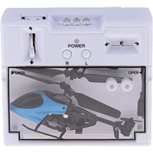 Yunhgft Mini Elicottero in Plastica a 2 Canali, Giocattolo Micro RC, Blu