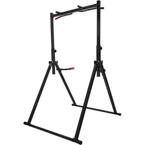 KigerNee Power Tower Dip Station, sbarra per trazioni pieghevole, autoportante, regolabile in altezza, 175-230 cm, stazione multifunzione con barre per dip e schienale per palestra domestica, portata 200 kg