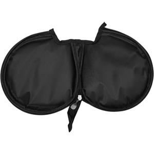 Yhenlovtt Borsa per racchette da ping pong, con copertura, antipolvere, manico per ping ping, in tessuto Oxford, leggero, semicerchio, compatibile con Shell (nero)