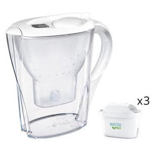 Brita Caraffa MARELLA WHITE con 3 Filtri MAXPRO