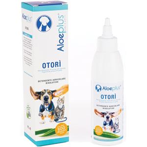 HDR AloePlus Otorì Detergente Auricolare 125ml per Cani e Gatti - Emulsione con Azione Antinfiammatoria e Antibatterica