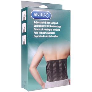 ALLIANCE HEALTHCARE IT.DIS.SpA Alvita Fascia di Sostegno Lombare Regolabile Colore Nero Taglia 2 (100-120 cm)