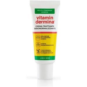 Vitamindermina Sebo Crema 40ml - Crema Sebonormalizzante per Pelli Grasse e Acneiche