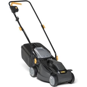 Alpina Rasaerba Elettrico BL 320 E, Larghezza Taglio 32 cm, Motore da 1000 W, fino a 300 m², Altezza di Taglio Regolabile in 3 Posizioni, Sacco di Raccolta da 25 l
