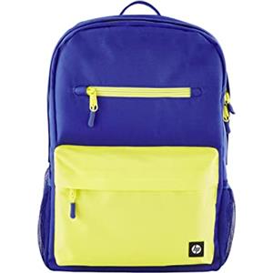 HP Campus 17L Zaino per Notebook da 15.6", Creato con Materiale Riciclato, Scomparto Dedicato per Computer e Tablet, Tasche Interne Imbottite, Due Tasche Laterali, Impermeabile, Blu
