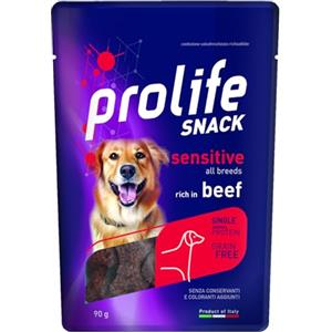 Generico snack cane 90gr Prolife sensitive (unica, adulto manzo)