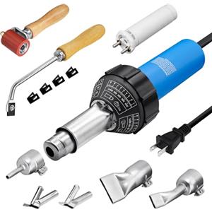 SWIGRANCE - Saldatrice plastica ad aria calda da 1600 W, kit di saldatura in plastica per coperture da 110 V, PVC TPO vinile, saldatura a mano, pistola termica ad aria calda con vari