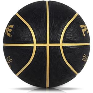 WARMWOO 5# - Pallacanestro con pompa, in gomma morbida, misura 7, antiscivolo, per interni ed esterni, struttura resistente, per allenamento e parco giochi