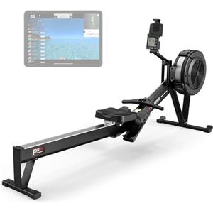 PASYOU Vogatore per Casa, Vogatore ad Aria Professionale con Bluetooth e Kinomap, Vogatore di Livello Commerciale per uso Domestico con LCD Display Intelligente, Capacità di Peso 160 KG