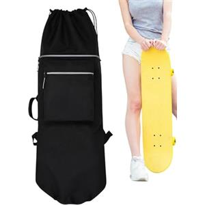 Generisch Zaino da skateboard, capiente, impermeabile, leggero, borsa per pattini a rotelle e borsa da surf, per longboard, pattinaggio a rotelle, pendolari quotidiani, strada scolastica e attività