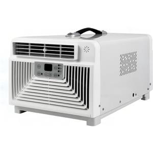 KPOUYYDS Condizionatore da Esterno, Climatizzatore Compatto 3400 BTU, Senza Scarico, 300W, 42dB Silenzioso, Raffreddamento Rapido 5 Min(10m²), Telecomando e Maniglia, per Campeggio, Tenda, Viaggio