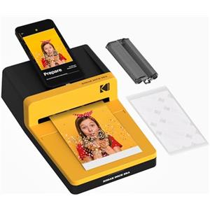 KODAK Dock Era Stampante Fotografica da Scrivania 10 x 15 cm, 10 Fogli, Stampante Smartphone con Dock & Bluetooth per iPhone & Android, Stampe a Colori Istantanee, Sublimazione 4PASS
