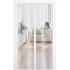 TexLom Zanzariera Magnetica Calamita per Porte e Balconi - Tenda Moschiera Senza Trapano, Chiusura Automatica Pet-Friendly per Cani e Gatti, Rete Oscurante Anti-Insetto Vari Colori e Misure (Bianco, 120X240)