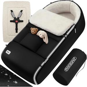 MONZANA® Sacco Nanna Passeggino Invernale Copertina Termica Neonato Accessori Coprigambe Termico Ovetto Bambini Coperta Bebé Riscaldante Carrozzina