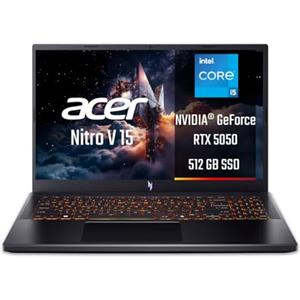 Acer Nitro V 15 ANV15-52-5886 Notebook Gaming, NVIDIA GeForce RTX 5050 8 GB GDDR7, Processore Intel Core i5-13420H, Ram 16 GB DDR4, 512 GB SSD, Display 15.6" FHD IPS 165 Hz LED LCD, Windows 11 Home