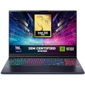 Acer Predator Helios Neo 16S AI PHN16S-71-976U Notebook Gaming, NVIDIA GeForce RTX 5070 8 GB GDDR7, Intel Core Ultra 9 275HX, RAM 32 GB DDR5, 2 TB SSD, Display 16" OLED 240 Hz DDS, Windows 11 Home
