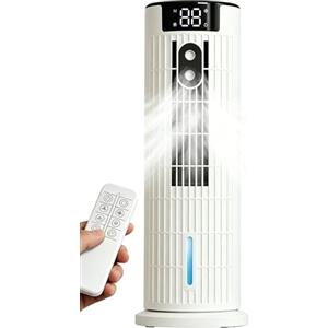 CoamoTrail Condizionatore Portatile | Controllo doppio telecomando e touch | 3 in 1 raffreddamento con umidificazione | Serbatoio da 800ml | Vento forte fino a 7,5 m/s | Silenzioso ed efficiente