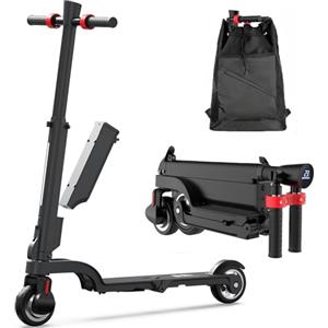 HX X6 Monopattino Elettrico Adulto 4 Pieghe da Zaino, il "Laptop" degli monopattini elettrici Urbani, 350W e Batteria Rimovibile, Autonomia 20-40km, Doppi Freni, Cruscotto Intelligente,App