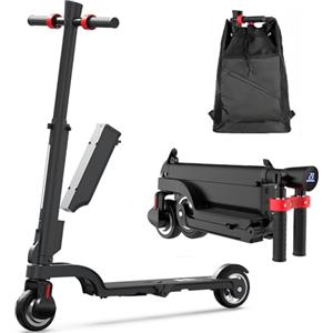 HX X6 Monopattino Elettrico Adulto 4 Pieghe da Zaino, il "Laptop" degli monopattini elettrici Urbani, 350W e Batteria Rimovibile, Autonomia 20-40km, Doppi Freni, Cruscotto Intelligente,App