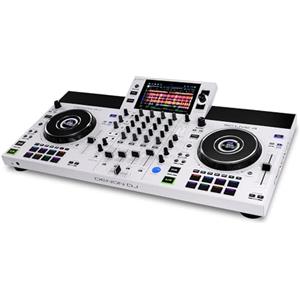 Denon DJ SC LIVE 4 WHITE - Console Indipendente per DJ con 4 Canali, Streaming Wi-Fi e Altoparlanti Integrati
