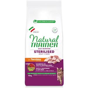 TRAINER Natural Trainer Cat Daily Nutrition Sterilised Adult al Tacchino 10 Kg