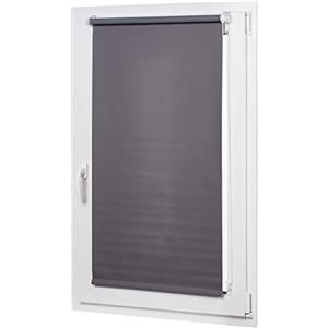 Amazon Basics Tenda a Rullo Oscurante con Rivestimento in Colore Coordinato, 56l x 150A cm, Grigio Scuro