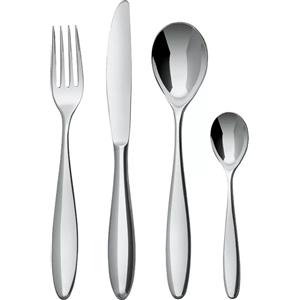 Alessi MAMI Set posate per 6 persone 24 pezzi - manico monoblocco