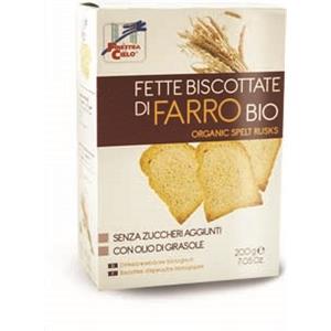 BIOTOBIO Fette Biscottate di Farro Bio 200g - Senza Zuccheri Aggiunti e Senza Olio di Palma