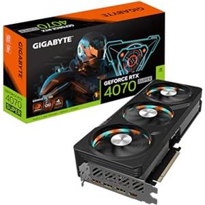 GIGABYTE GeForce RTX 4070 Super Gaming OC 12G Scheda Grafica, 3X Ventole WINDFORCE, 12GB 192-bit GDDR6X, GV-N407SGAMING OC-12GD Scheda Video