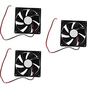 Giwnhvx 3 Pezzi 90mm x 25mm DC 12V 2Pin Ventola di Raffreddamento per Alloggiamenti Del Computer Raffreddatore CPU