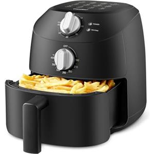 Midea Friggitrice Ad Aria 2 Litri, 1150 W, 12 Funzioni Pre-impostate di cottura,Air Fryer senza Olio, Capacità 1-2 Persone, senza BPA, Regolazione della Temperatura e Del Tempo, Nero