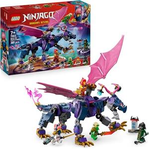 LEGO NINJAGO Rontu, il Drago Maestro - Figura di Drago Giocattolo Snodabile - Include le Minifigure di Lloyd, Sora e Wyldfyre, una Spada Rivelatrice e Accessori - Regalo per Bambini da 7 Anni - 71842