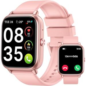 Tiksounds Smartwatch Uomo Donna, 1.83"HD Orologio con Chiamate Bluetooth, 110+ Modalità Sportive, Fitness Tracker con Batteria da 1000mAh, Autonomia 20 Giorni, Impermeabile IP68 Smartwatch per Android/iOS