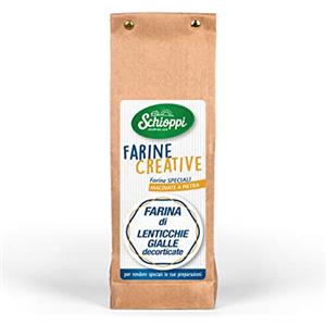 Legumi Schioppi FARINA DI LENTICCHIE GIALLE DECORTICATE - 350gr - **Spedizione Gratuita sopra i 39,90€ per tutti i prodotti Legumi Schioppi!!