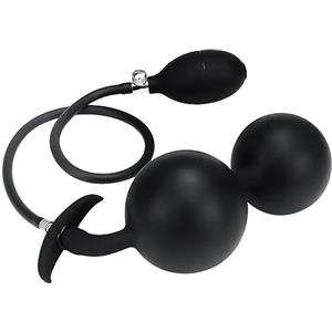 HCUDFN Plug anale gonfiabile SM con 2 palline, plug anale con pompa, dilatatore massaggiatore giocattoli sessuali for uomini e donne