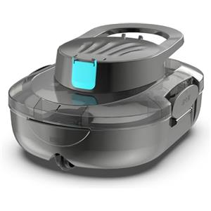BRINBO S1PRO (Versione 2026) Robot Piscina Senza Fili, 120 Min di Pulizia, Doppio Motore Aspiratore Piscina, Ricarica 2,5 Ore, per Piscine a Fondo Piatto fino a 100 m², Grigio