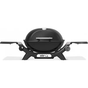 Weber Q 1200N - Barbecue a gas portatile con 1 bruciatore, ripiani laterali e griglia in ghisa smaltata