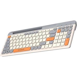 Aumotop Tastiera Meccanica Wireless Retroilluminata a Lunga Durata 100 Tasti BT per Giocatori/programmatori/lavoratori ABS Grigio (Grigio)