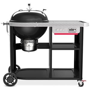 Weber Performer Premium 57 cm - Barbecue a carbone con superficie di cottura di 2323 cm² e piano cottura cromato