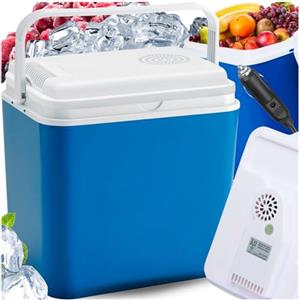 Kamai Coolbox Frigo elettrico da 30 l, 12 V, per auto, campeggio e viaggi, portatile, con coperchio, per bevande e alimenti Kamai Coolbox