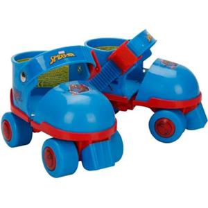 Mondo Toys - pattini a rotelle regolabili Spiderman Marvel per bambini - Taglia dal 22 al 29 - set completo di borsa trasparente, gomitiere e ginocchiere - 18390