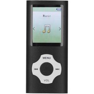 Bewinner 128 GB MP3 MP4 Player con Bluetooth e WiFi, Suono Senza Perdita di Perdita di Perdita MP3, Schermo a Colori HiFi Sound 1.8in, Lettore di Musica Video Portatile Espandibile con (BLACK)