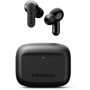 Urbanista Palo Alto Cuffie Bluetooth, Auricolari Bluetooth 5.3 Wireless, Cuffie Antirumore con 6 HD Mics, Audio adattivo, Trasparenza, 45 Ore di Riproduzione, Bassi Potenti, USB-C, IP54, Nero