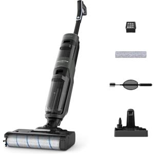 Rowenta X-Clean 4, Lavapavimenti Senza Fili, Aspira e Lava in una sola passata con acqua sempre pulita, Tecnologia Smart, Autonomia Extra-Lunga, GZ5035KO